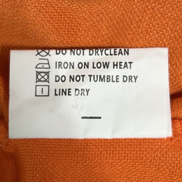 SIIMHWRSS Polo Shirt Men’s M Orange Blaze Colorblock Finger Performance - Picture 8 of 13